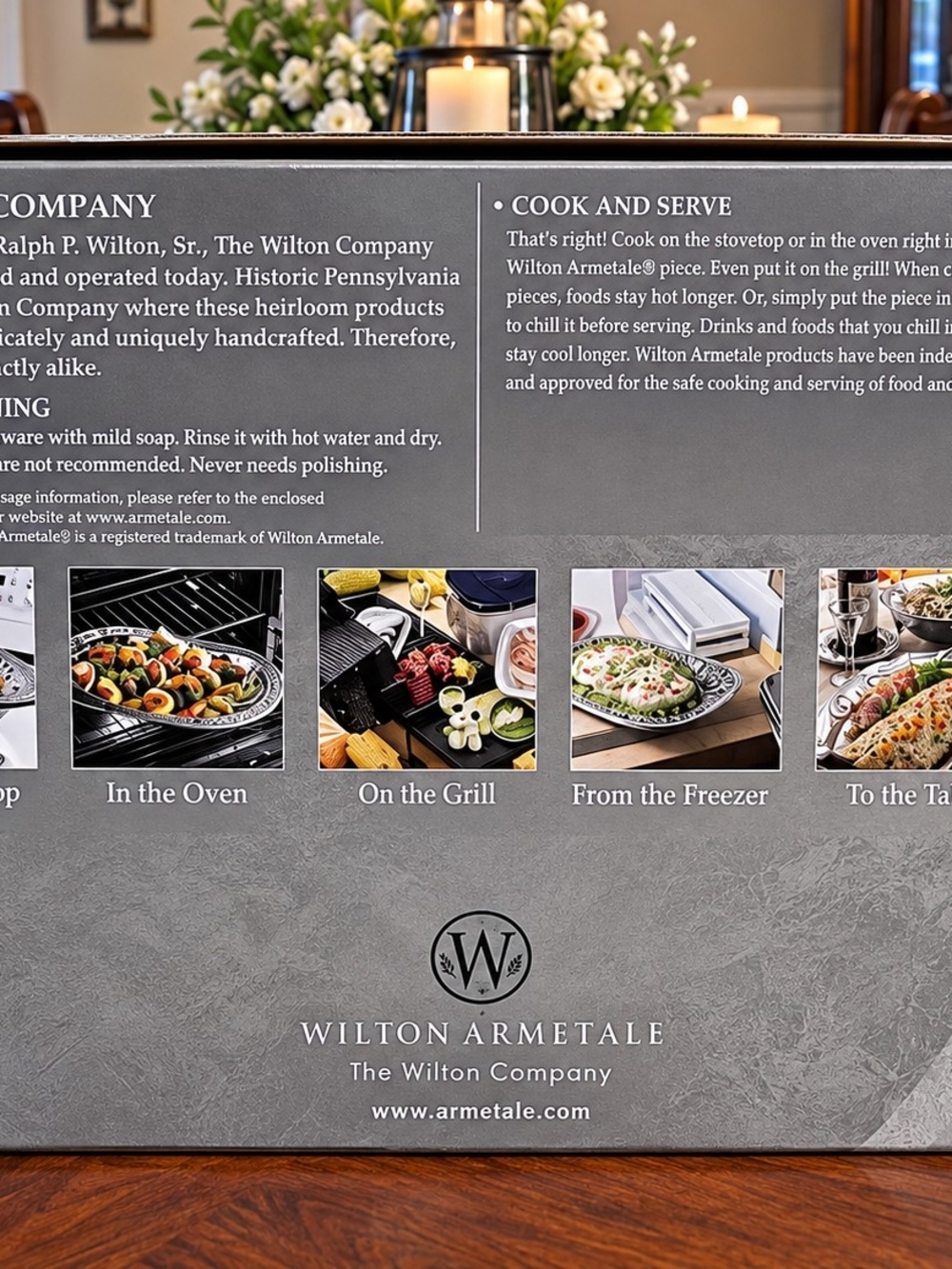 Wilton Armetale Gray Serveware - Versatile Cook & Serve Collection